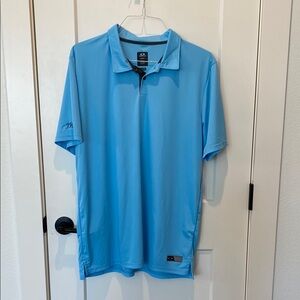 Oakley‎ Hydrolix Men’s Short Sleeve Polo.  2XL.  Light Blue.